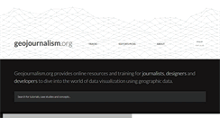 Desktop Screenshot of geojournalism.org