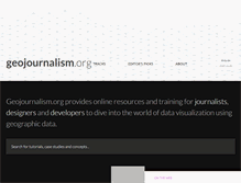 Tablet Screenshot of geojournalism.org